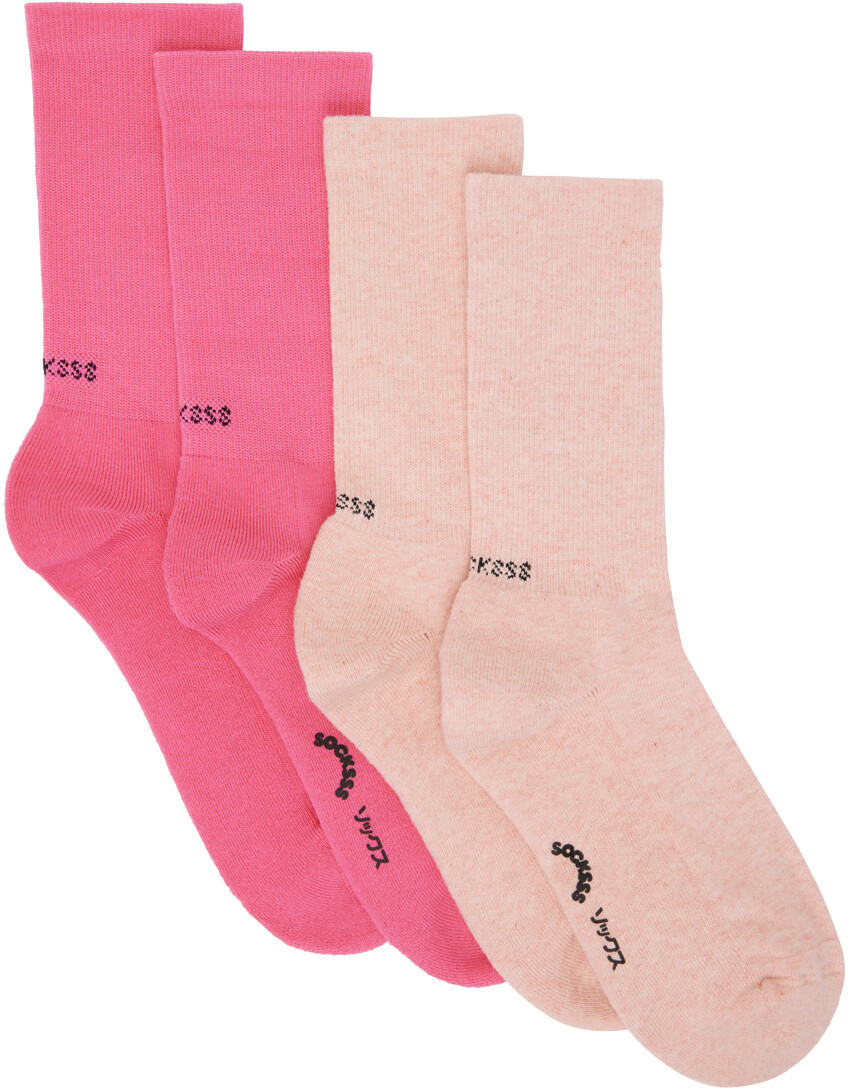 

Набор из двух розовых носков SOCKSSS
