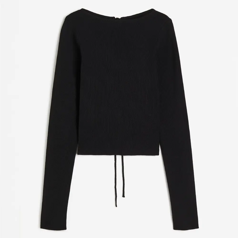

Топ H&M Open-backed Knit, черный
