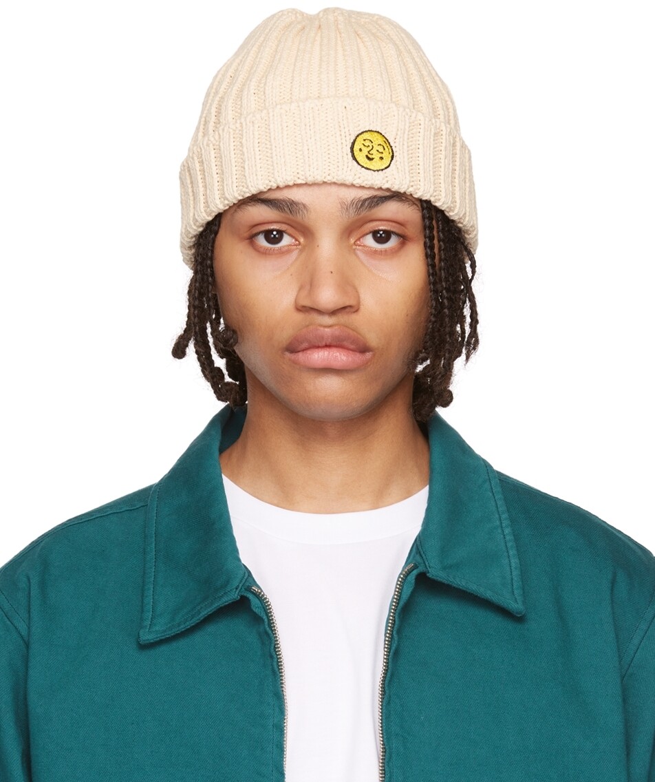 

Бежевая шапка с короткими рукавами Sky High Farm Workwear
