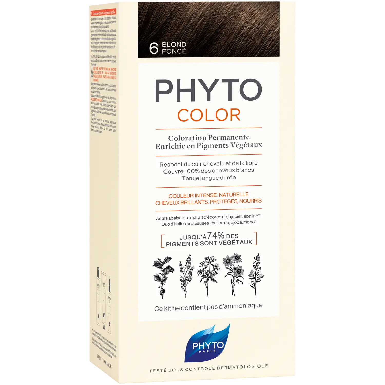 

Phyto Phytocolor краска для волос 6.0 темно-русый, 1 упаковка