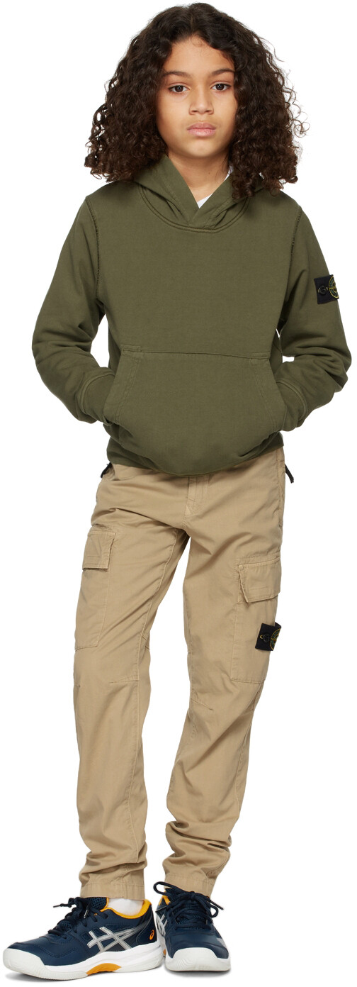

Детская зеленая классическая толстовка с капюшоном Stone Island Junior, Зеленый, Детская зеленая классическая толстовка с капюшоном Stone Island Junior