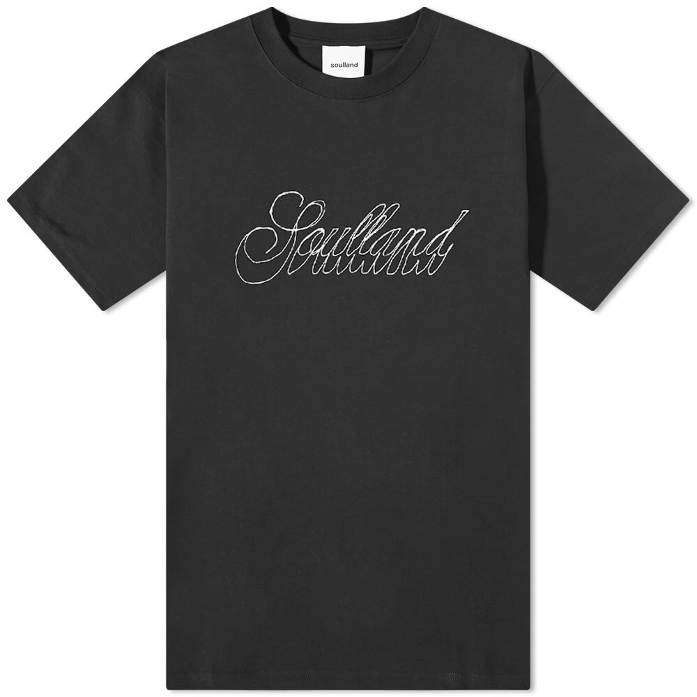 

Футболка Soulland Hand Drawn Logo Tee, Черный