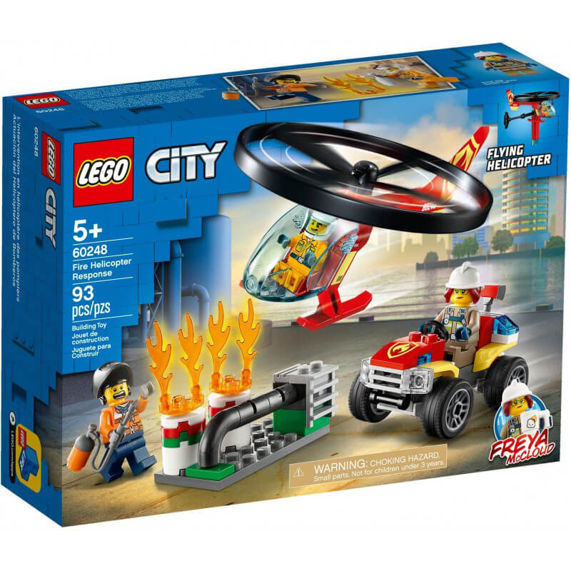 цена Конструктор LEGO City 60248 Пожарный спасательный вертолет
