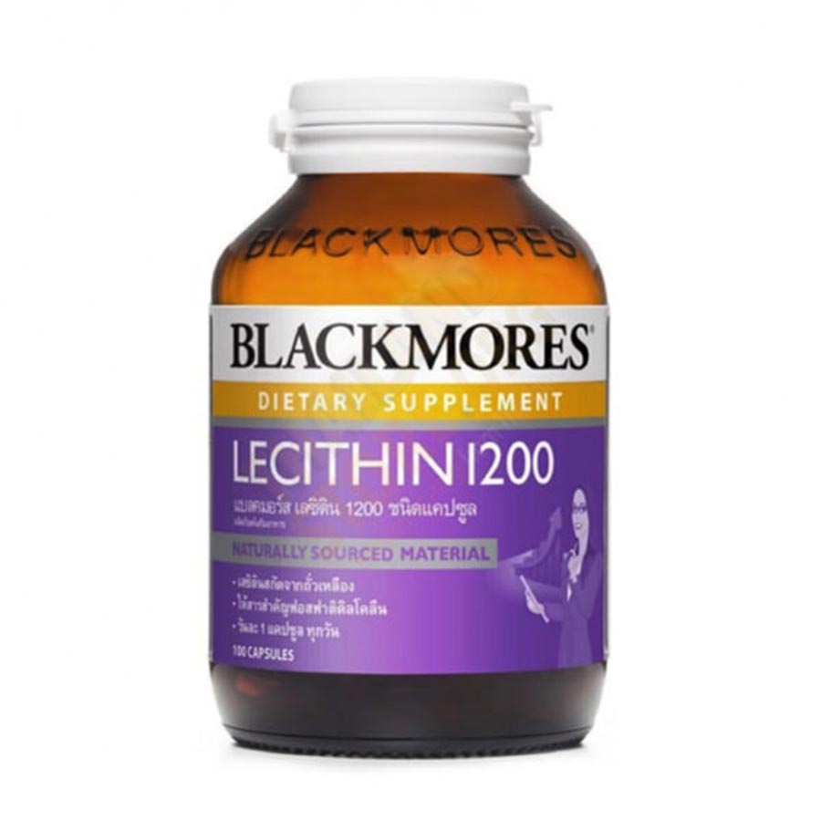 Пищевая добавка Blackmores Lecithin 1200 мг, 100 капсул пищевая добавка blackmores omega mini double concentrate 200 капсул