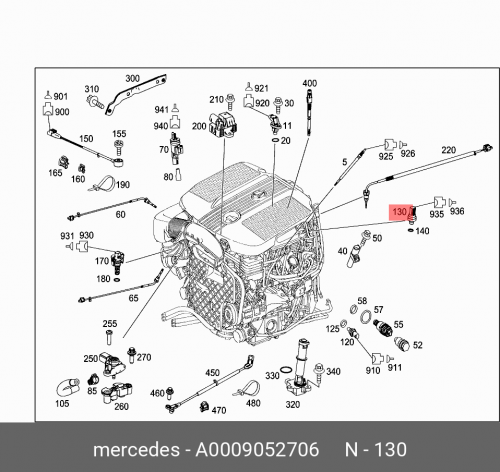 Датчик давления/pressure sensor A0009052706 MERCEDES-BENZ 55pp16 03 55pp1603 fuel pressure sensor for mercedes benz class c w204