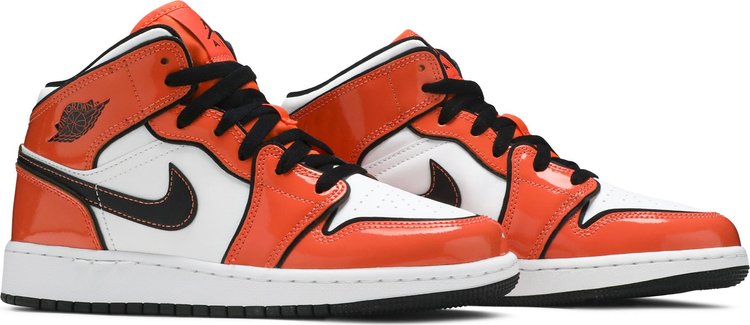 Nike air jordan 1 mid outlet se (orange / weiß)