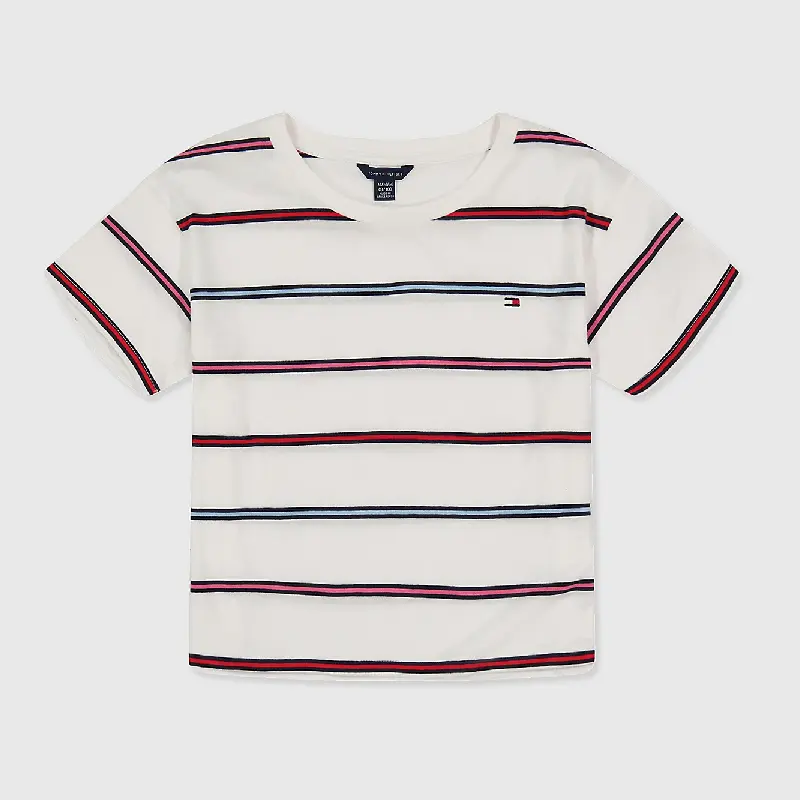 

Футболка Tommy Hilfiger Big Kids' Stripe, белый