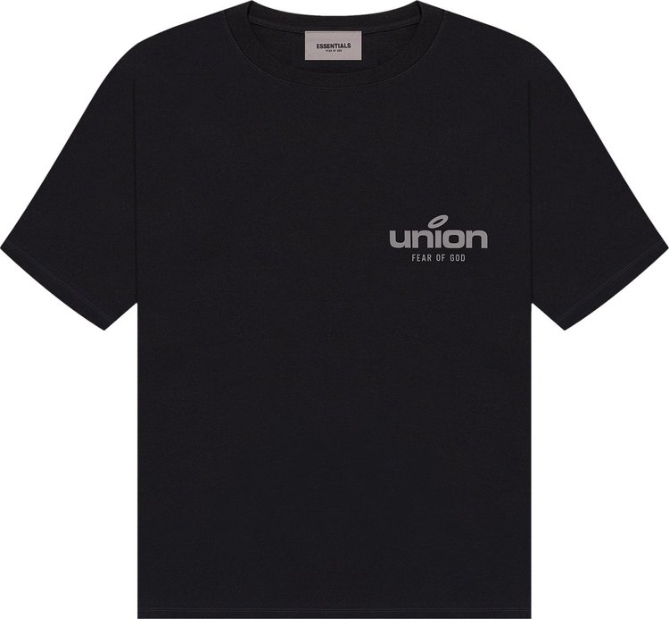 Футболка Fear of God Essentials x Union Vintage T-Shirt 'Black', черный - фото