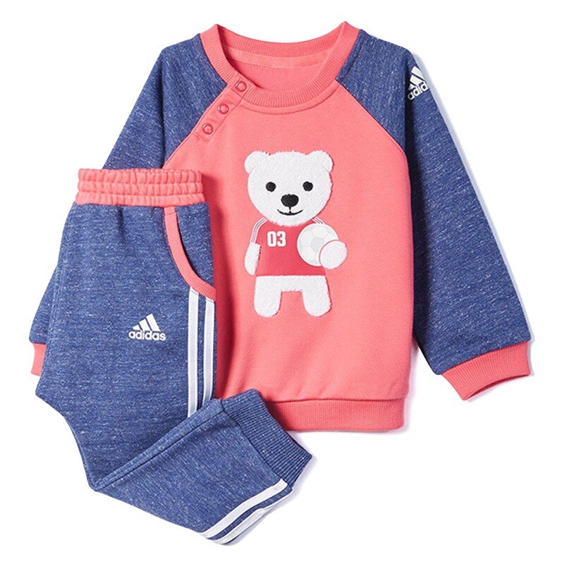 

Детский комплект Adidas Knit Casual Sweatshirt Long Pants, 2 предмета, розовый/мультиколор