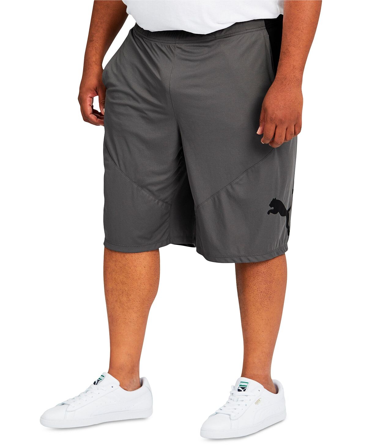 

Мужские 10-дюймовые тренировочные шорты для кошек big & tall Puma, серый