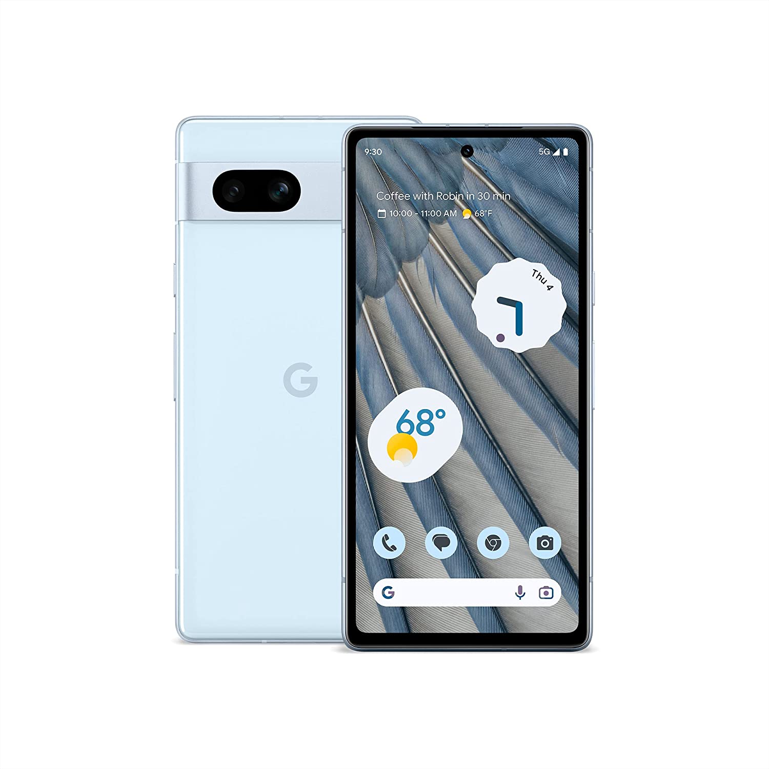 Смартфон Google Pixel 7a, 8Гб/128Гб, Nano-SIM + E-Sim, голубой гидрогелевая пленка honor 7a хонор 7a на дисплей и заднюю крышку матовая