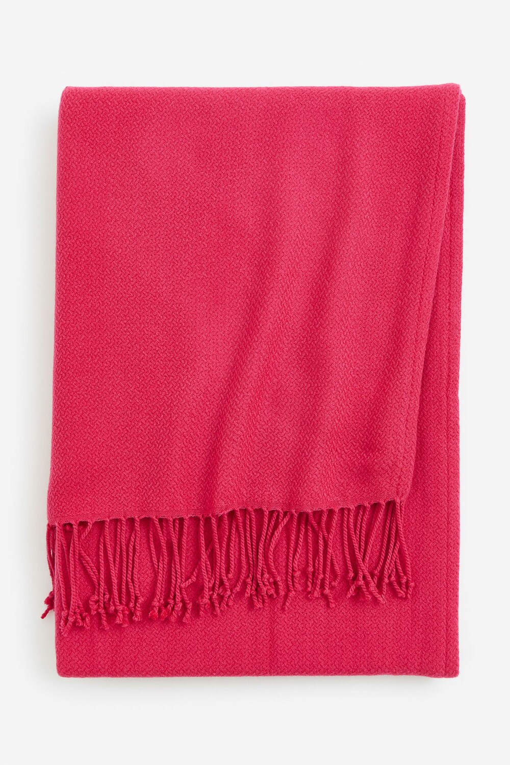 

Плед H&M Home Jacquard-weave, малиновый
