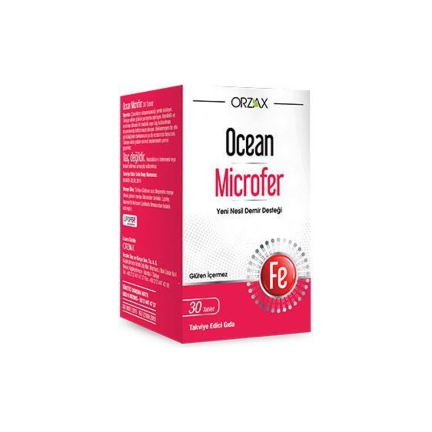 цена Пищевая добавка Orzax Ocean Microfer, 30 таблеток
