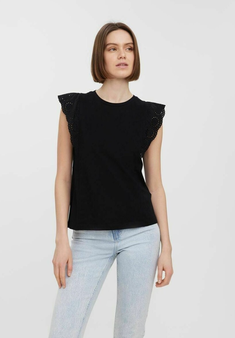 

Футболка с принтом Vero Moda, черный