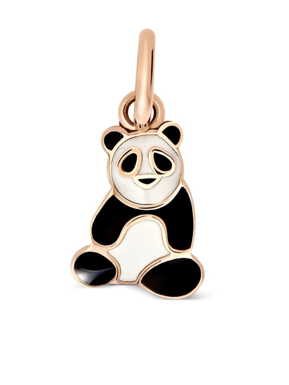 

Подвеска Panda из розового золота с эмалью Dodo, белый