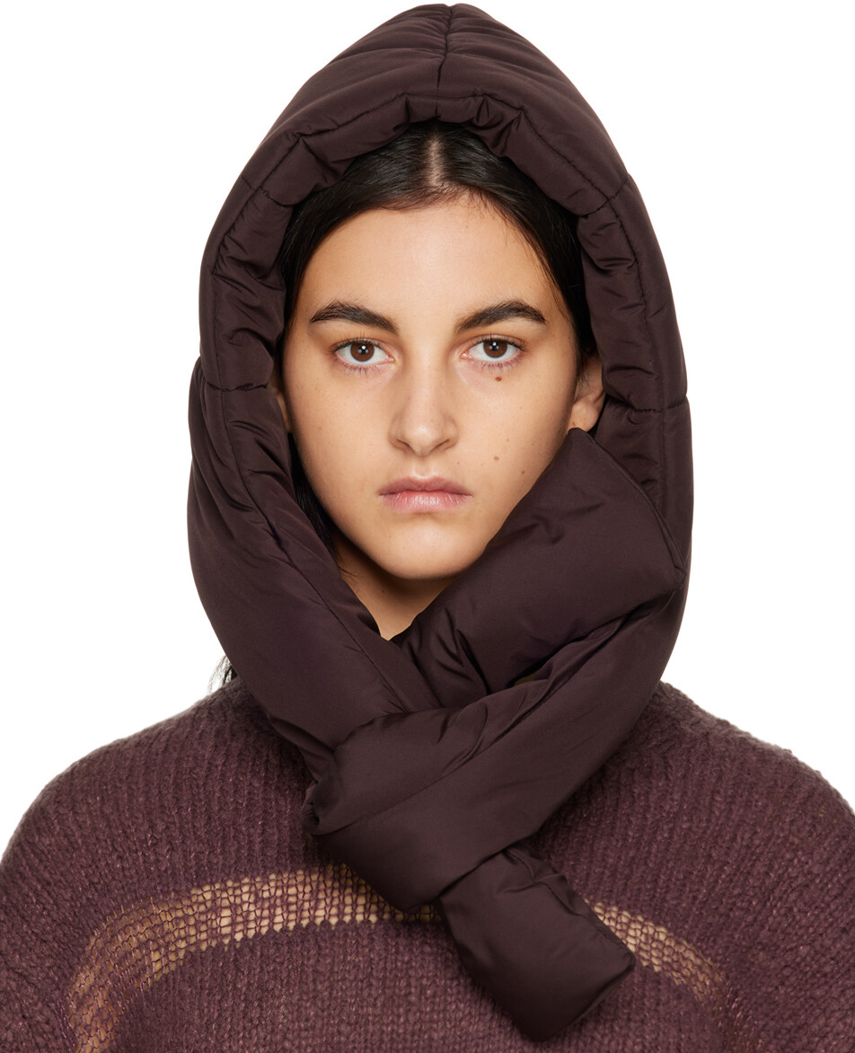 

Коричневая шапка Puffy Babushka AVAVAV