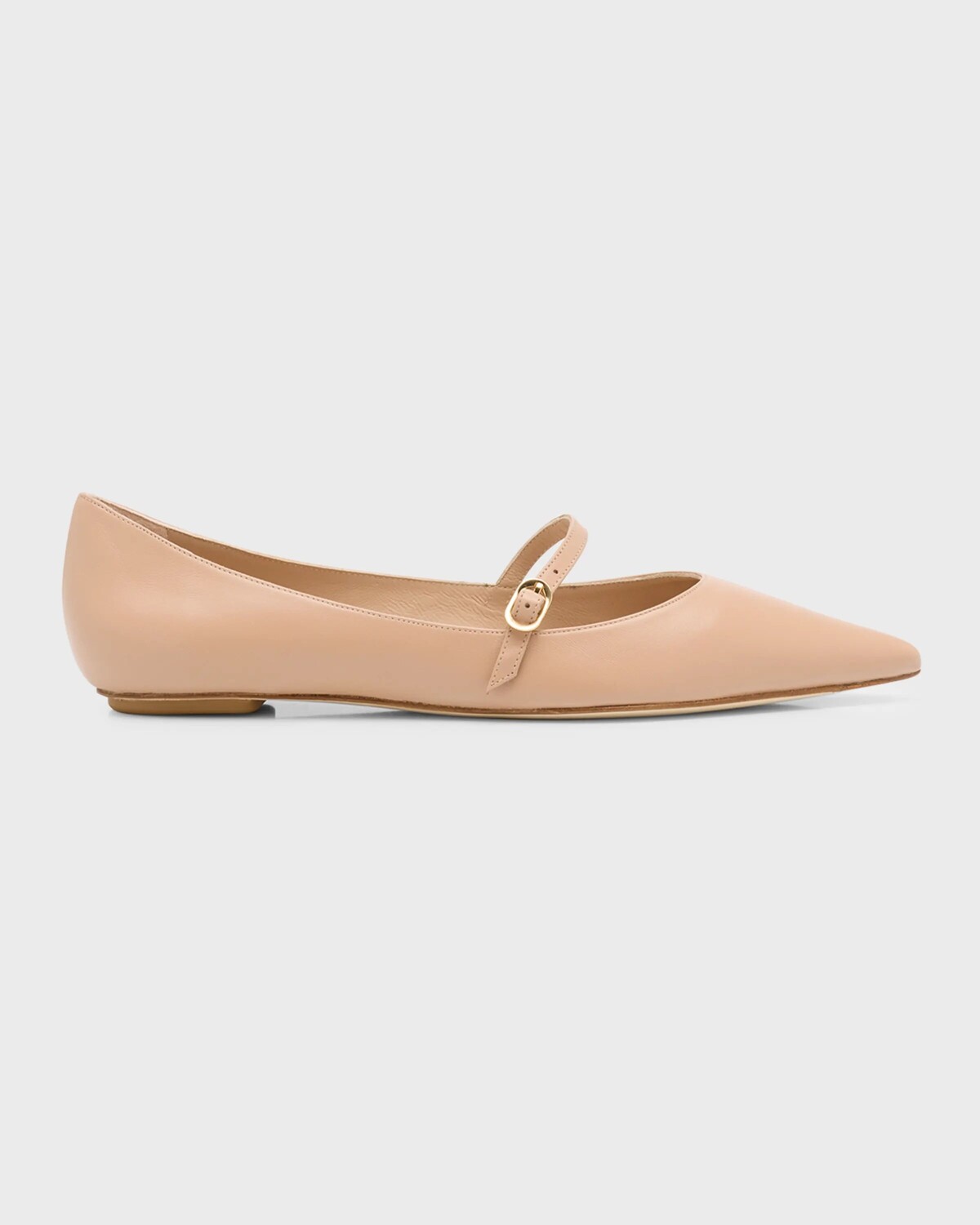 

Кожаные балетки Мэри Джейн Emilia Stuart Weitzman, цвет Adobe