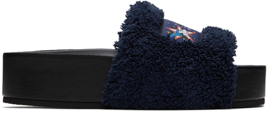 

Темно-синие шлепанцы Fantasia Mickey Vesta Stella McCartney