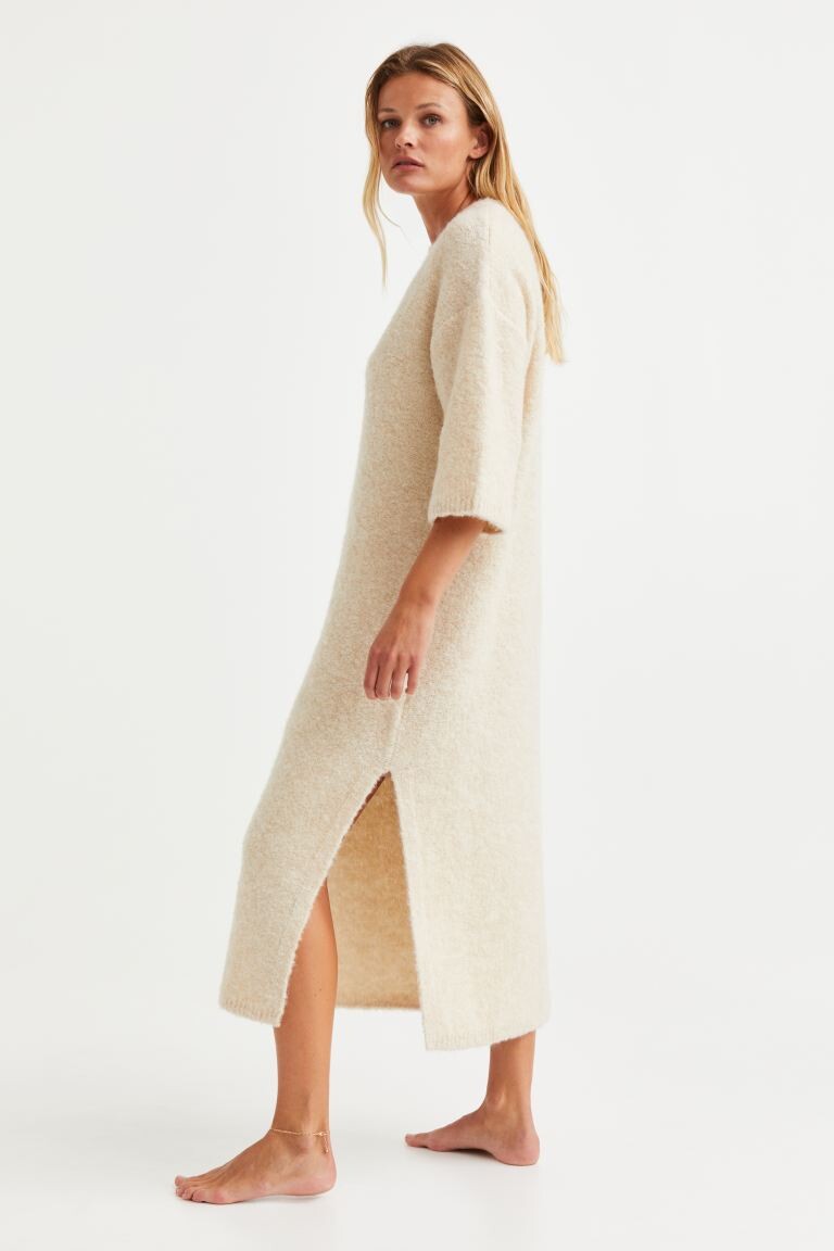 

Платье из смесовой шерсти H&M, сливочный