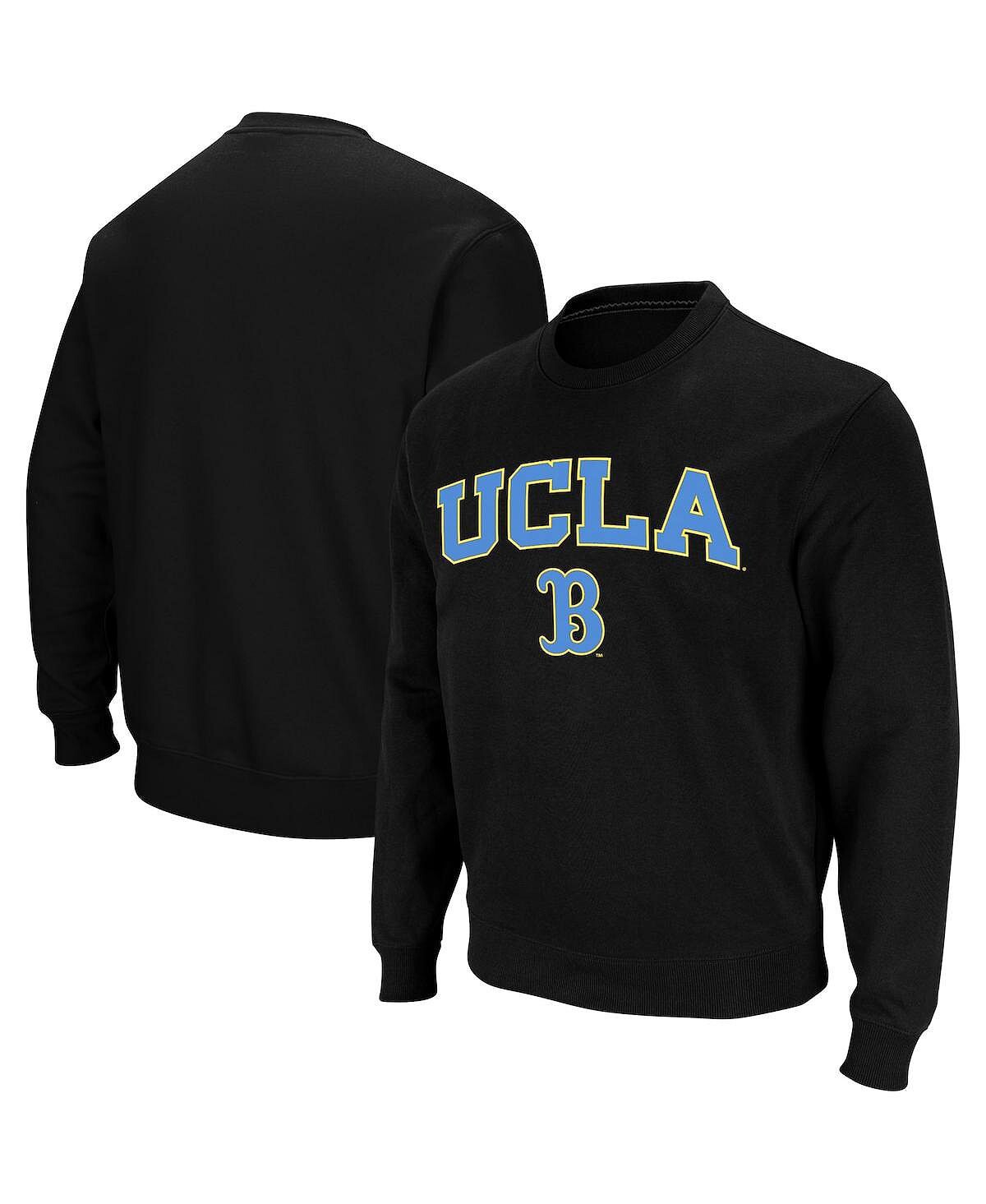 Мужская черная толстовка с круглым вырезом и логотипом ucla bruins arch logo Colosseum, черный мужской красный пуловер с логотипом western kentucky hilltoppers arch over logo свитшот colosseum