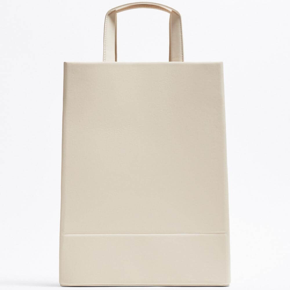 

Сумка Zara Origami Tote, светло-бежевый