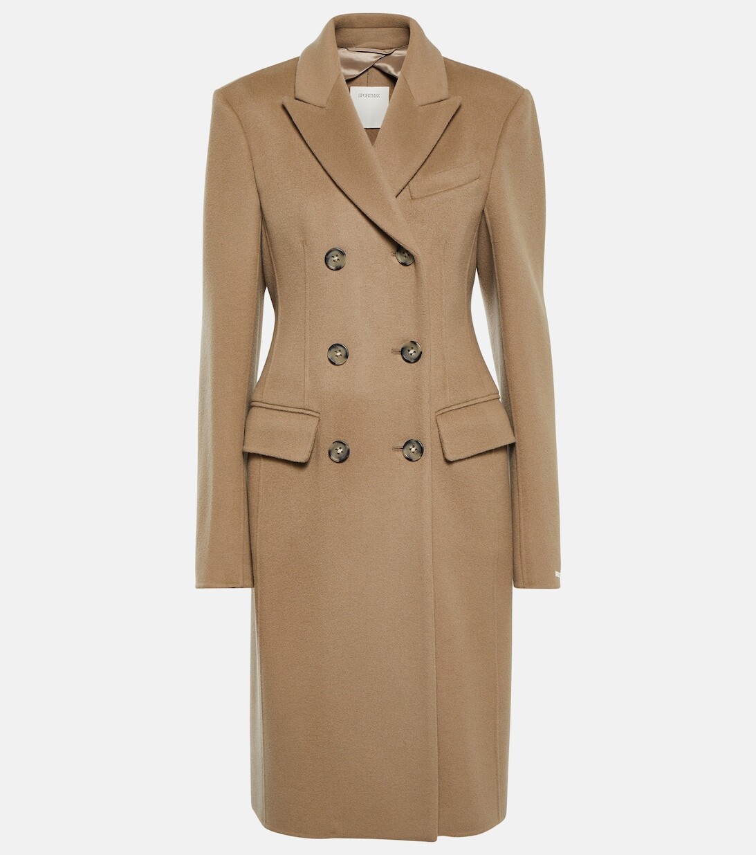 

Шерстяное пальто Моргана SPORTMAX, коричневый