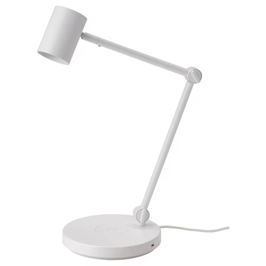 Рабочая лампа Ikea Nymane Wireless Charger, белый