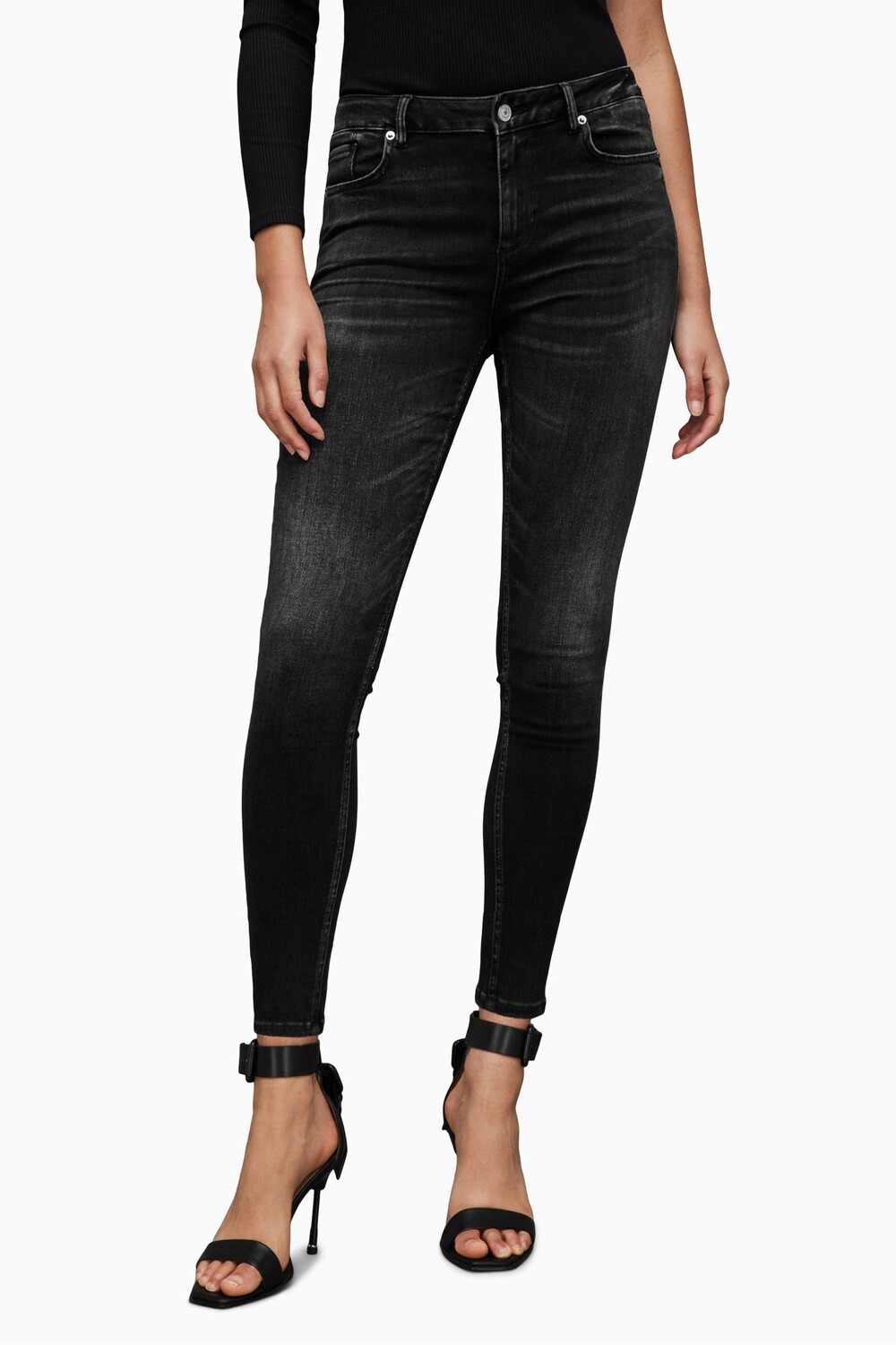 

Черные джинсы AllSaints Miller Sizeme All Saints, черный