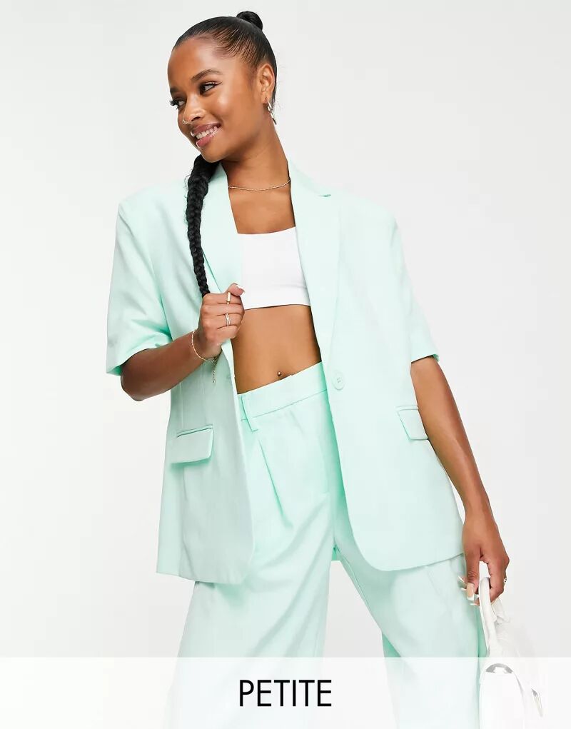 цена Зеленый костюмный пиджак с короткими рукавами Vero Moda Petite