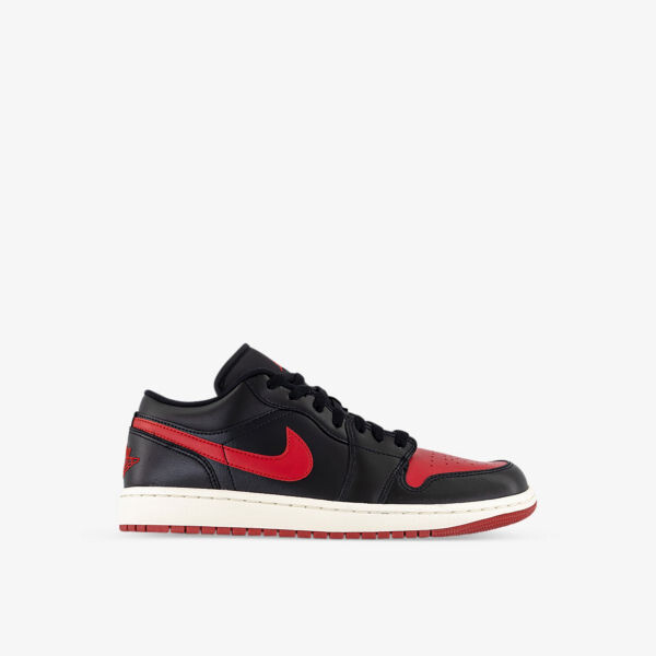 

Кожаные низкие кеды Air Jordan 1 с логотипом Nike, черный