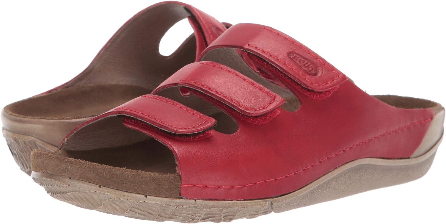 

Сандалии на плоской подошве Nomad Wolky, цвет Red Vegi Leather