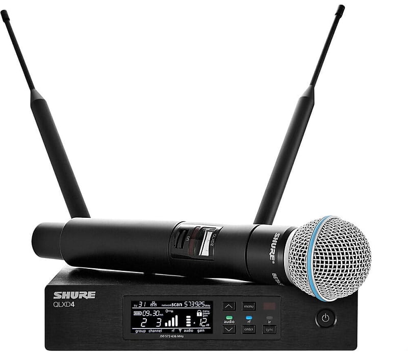 Микрофон Shure QLXD24 / B58-G50 радиосистема с ручным передатчиком shure blx24re b58 m17 662 686 mhz