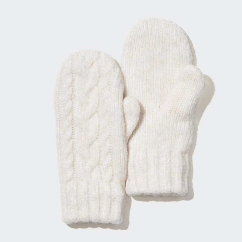 

Варежки Uniqlo Heattech унисекс, светло-бежевый