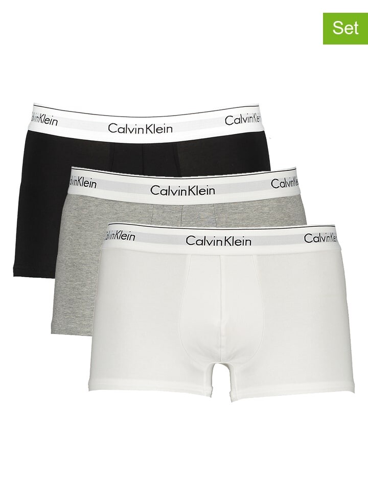 

Боксеры CALVIN KLEIN UNDERWEAR 3er Set, цвет grau/weiß/schwarz