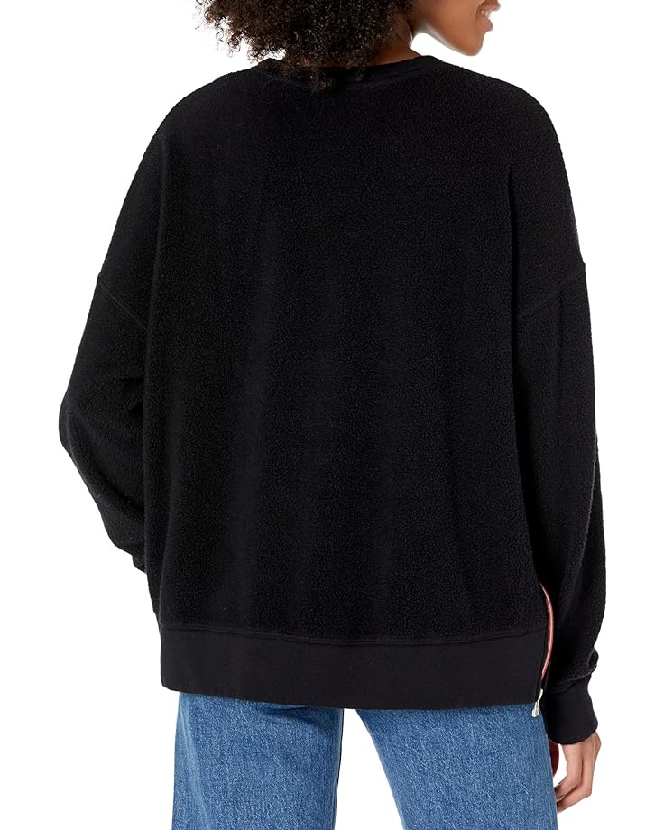 Толстовка SUNDRY Faux Sherpa Sweatshirt, черный