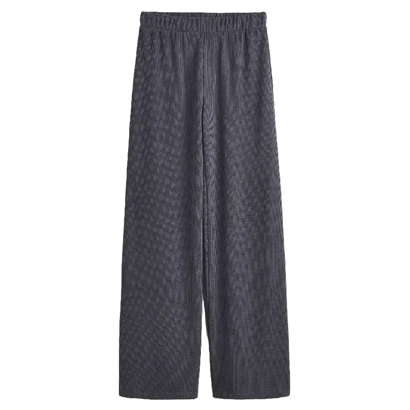 

Джоггеры H&M Waffled Jersey, темно-серый