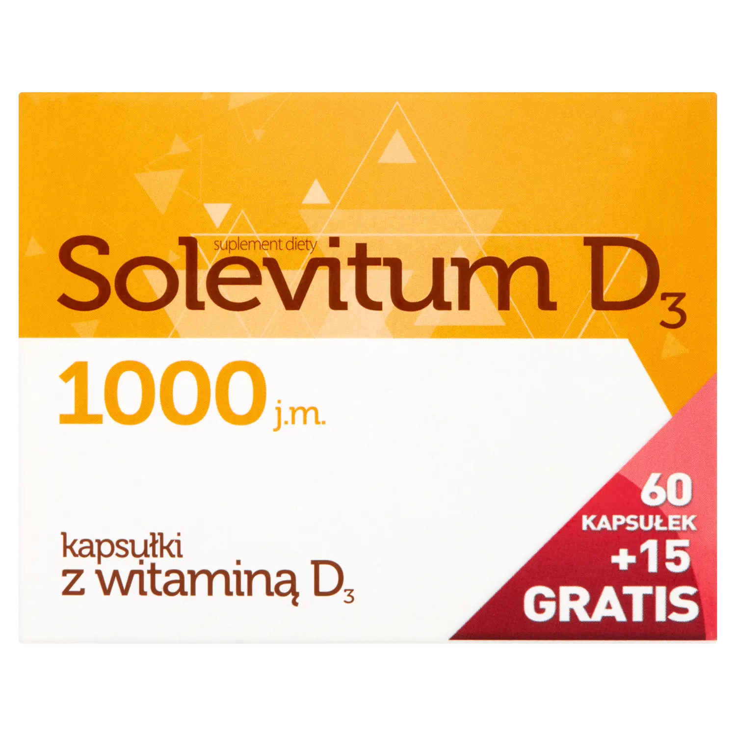 

Solevitum D3 1000 биологически активная добавка, 15 капсул/1 упаковка