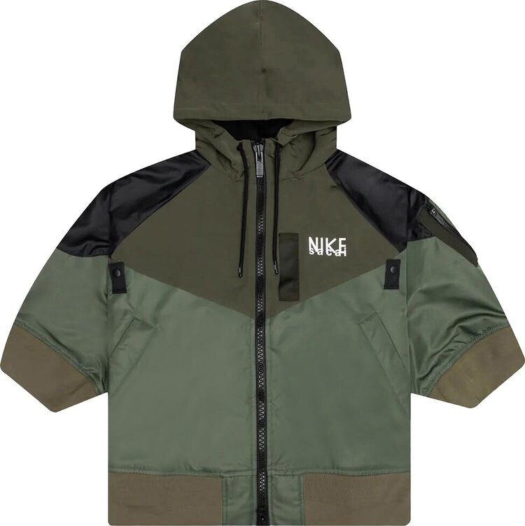 

Куртка Nike x Sacai Full Zip Hooded Jacket Khaki, загар, Серый