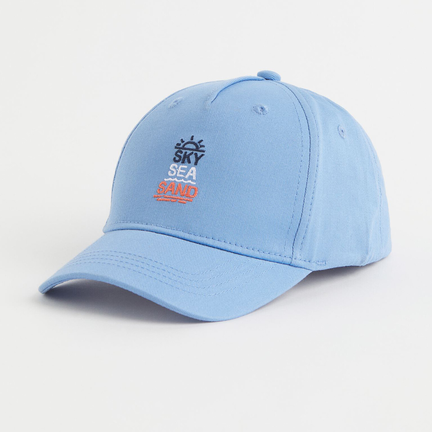 

Хлопковая бейсболка H&M Sky Sea Sand, светло-голубой