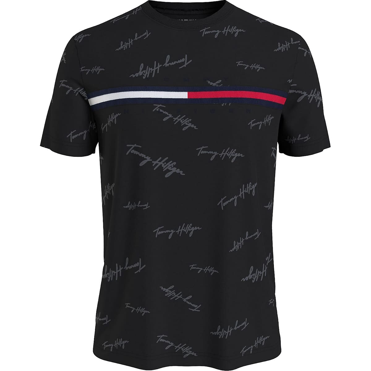

Футболка Tommy Hilfiger Essential Script Logo, черный