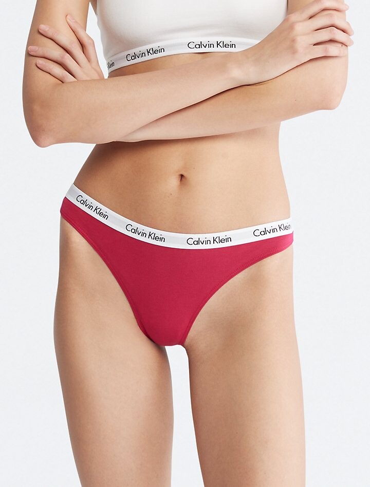 

Хлопковые трусики-танга Carousel с логотипом Calvin Klein, красный