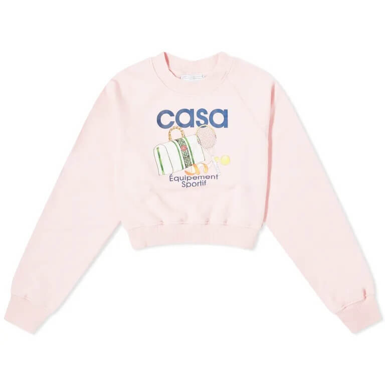

Свитшот Casablanca Equipement Sportif Crop, розовый