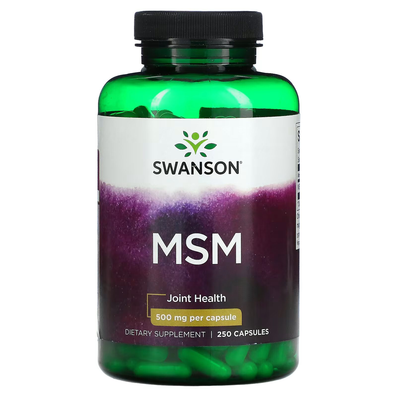 Swanson, МСМ, для здоровья суставов, 250 мг, 250 капсул метабиотик 250 мг 30 капсул компас здоровья