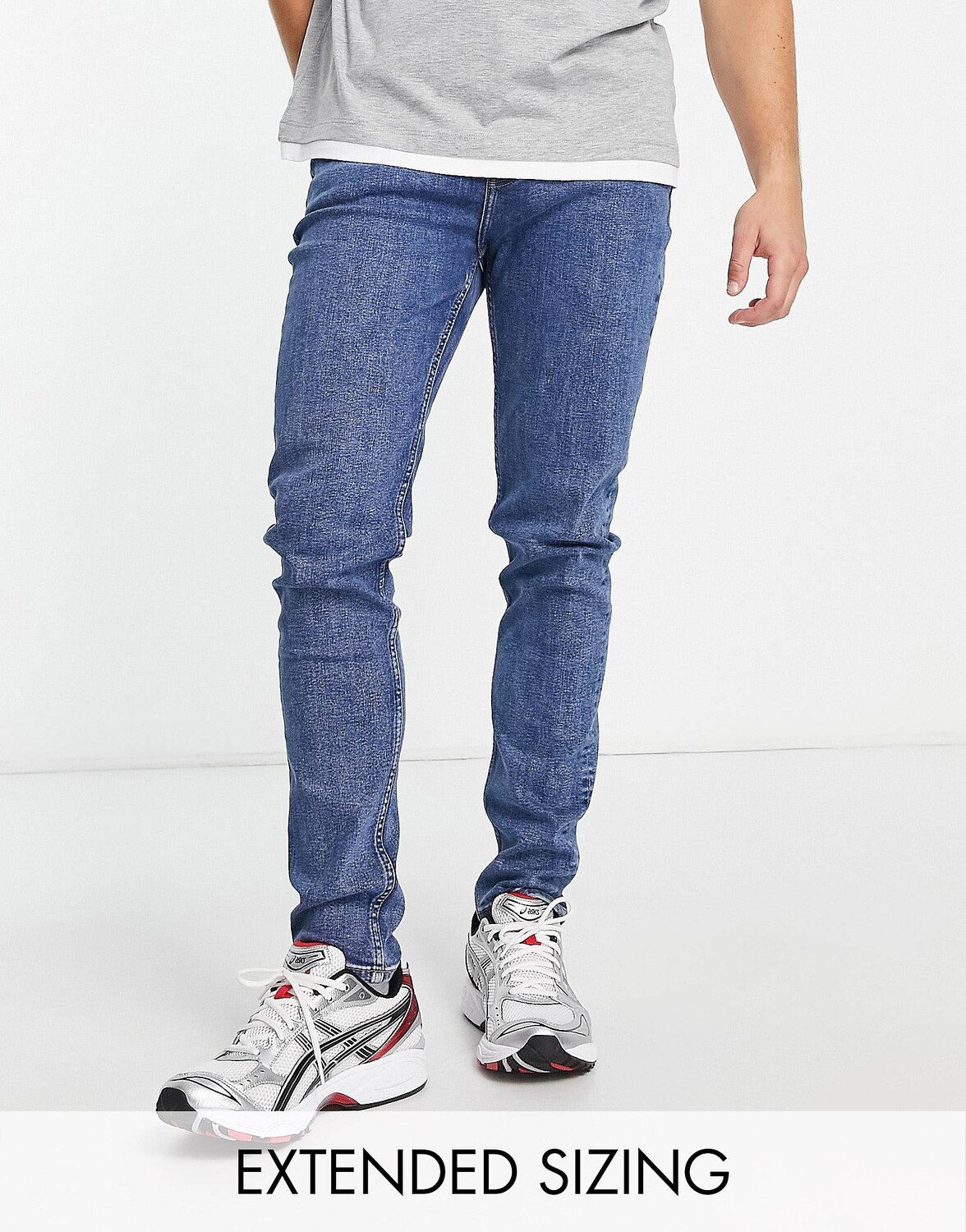 

Синие джинсы скинни ASOS DESIGN