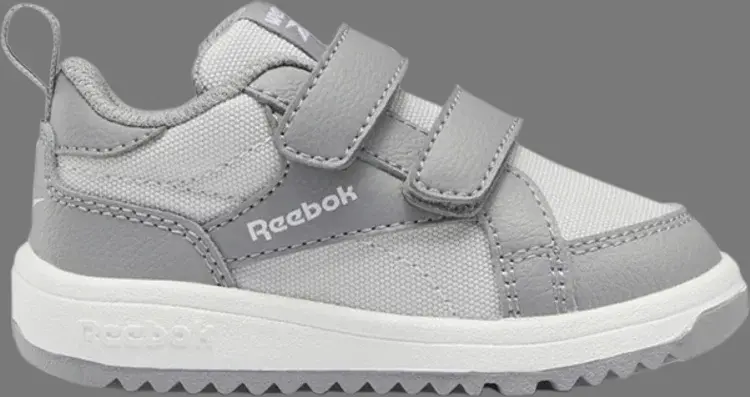 

Кроссовки weebok clasp low toddler 'pure grey white' Reebok, серый