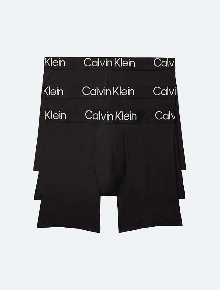 

Ультрамягкие трусы-боксеры Modern 3-Pack Calvin Klein, черный