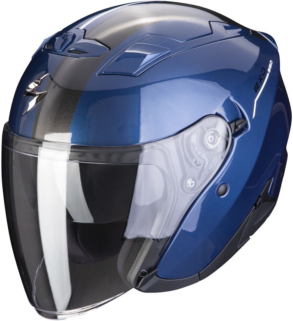 Шлем Scorpion EXO-230 SR со съемной подкладкой, синий шлем хоккейный ccm ht 70 sr синий
