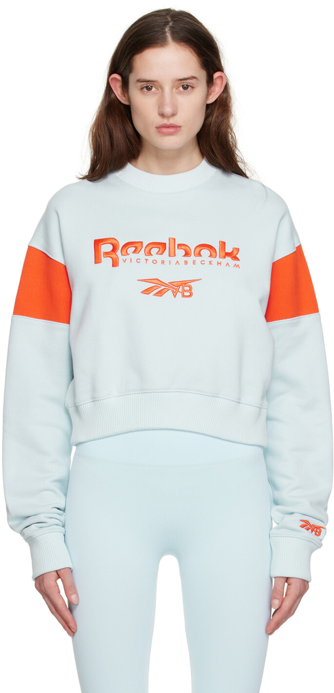 

Синий свитшот с рисунком Reebok By Victoria Beckham
