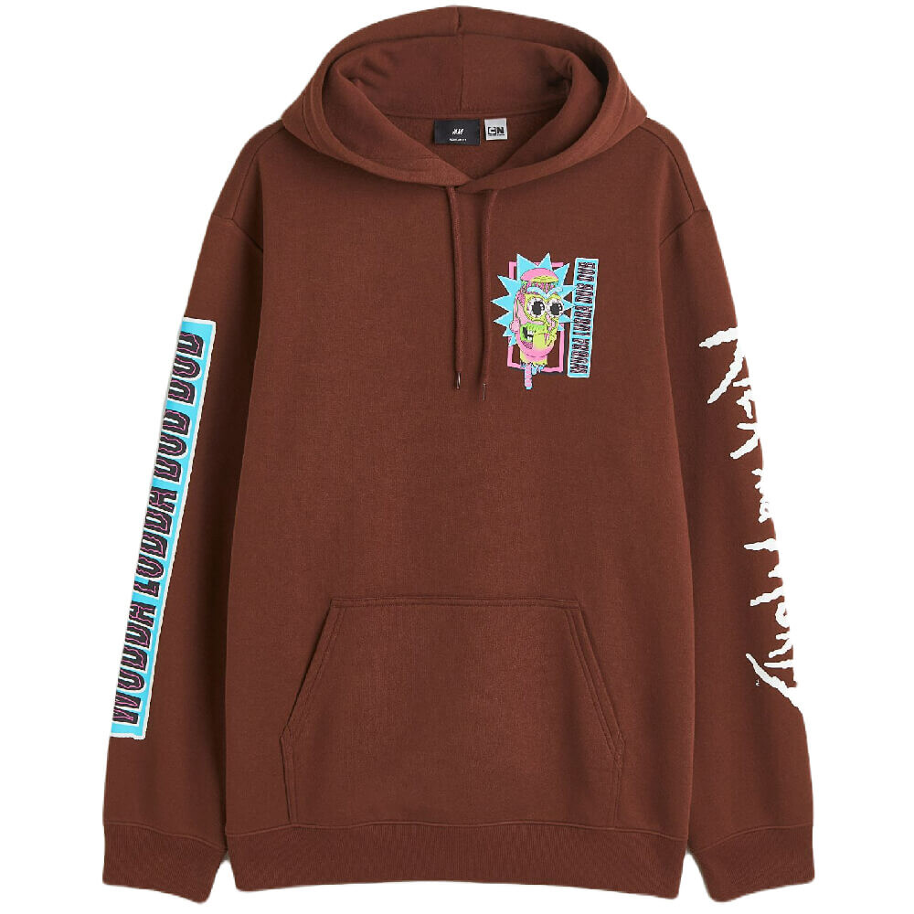 

Худи H&M Rick and Morty Regular Fit, коричневый