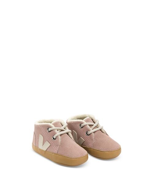 

Зимние замшевые кроссовки унисекс – для малышей VEJA, цвет Pink